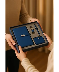 4 Pcs Travel Business Notebook Set-navy