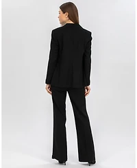 Pietro Brunelli Maternity Tailored Linen Mix Textured Harper Blazer