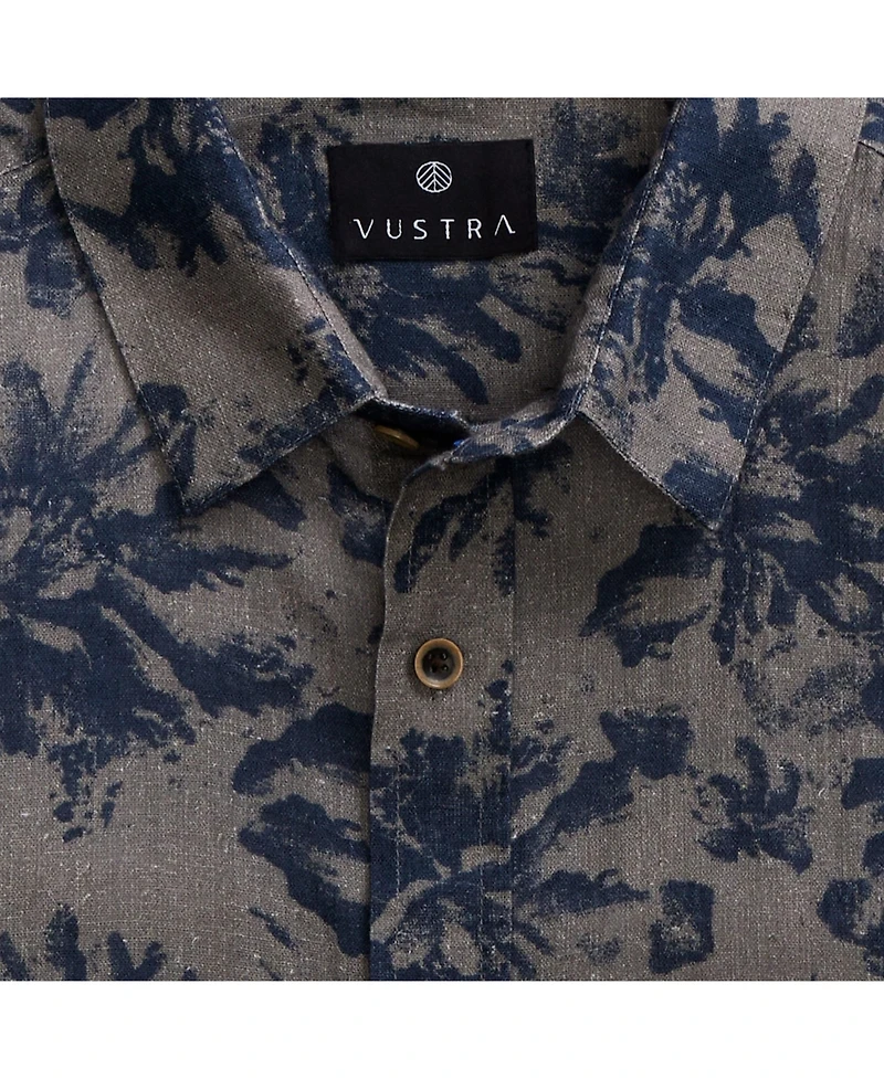 Vustra Men's Maui Oasis Printed Linen Shirt