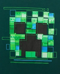 Minecraft Little and Big Boys Creeper Glitch T-Shirt