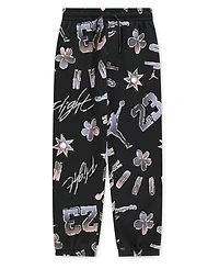 Jordan Big Girls 23 Throwback Graphic Logo Fleece Pants