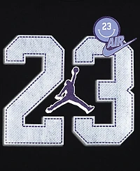 Jordan Big Girls Blue Jeans and Bling T-Shirt