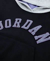 Jordan Big Girls Blue Jeans and Bling Pullover Hoodie