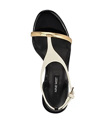 Nine West Women's Mandey T-Strap High Stiletto Sandals