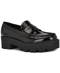 Nine West Women's Keram Chunky Lug Sole Penny Loafers