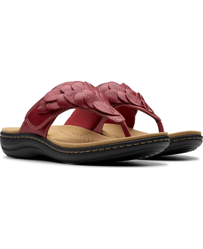Clarks Collection Women's Laurieann Palm Flip-Flop Sandals