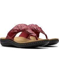 Clarks Collection Women's Laurieann Palm Flip-Flop Sandals