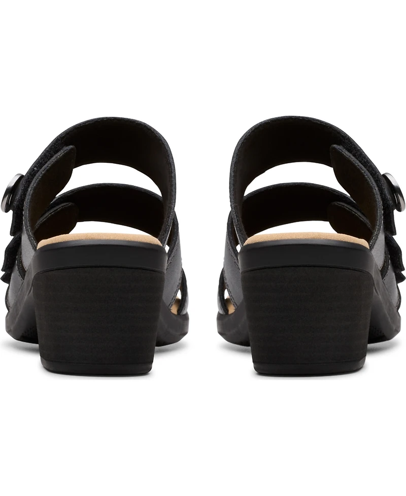 Clarks Collection Women's Emily2 Adella Block Heel Sandals