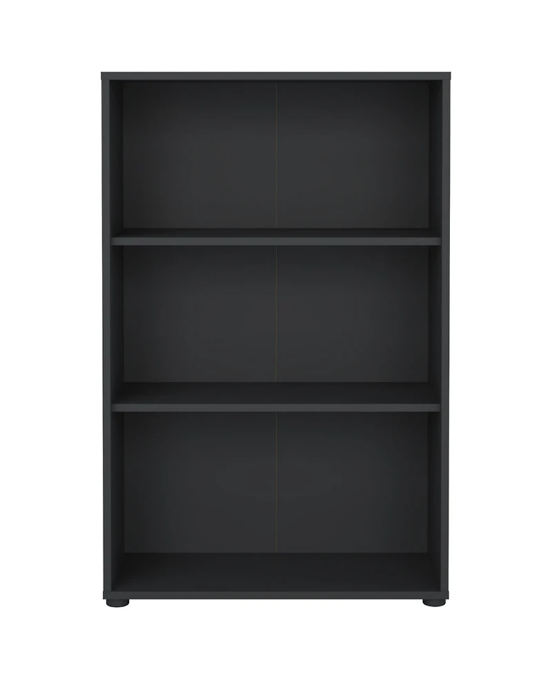 Tvilum 48.66" Wood 3 Shelf Adjustable Bookcase