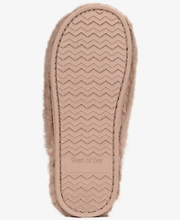State of Day Women's Boxed Two-Tone Faux-Fur Slide Slippers, Macy's Exclusive