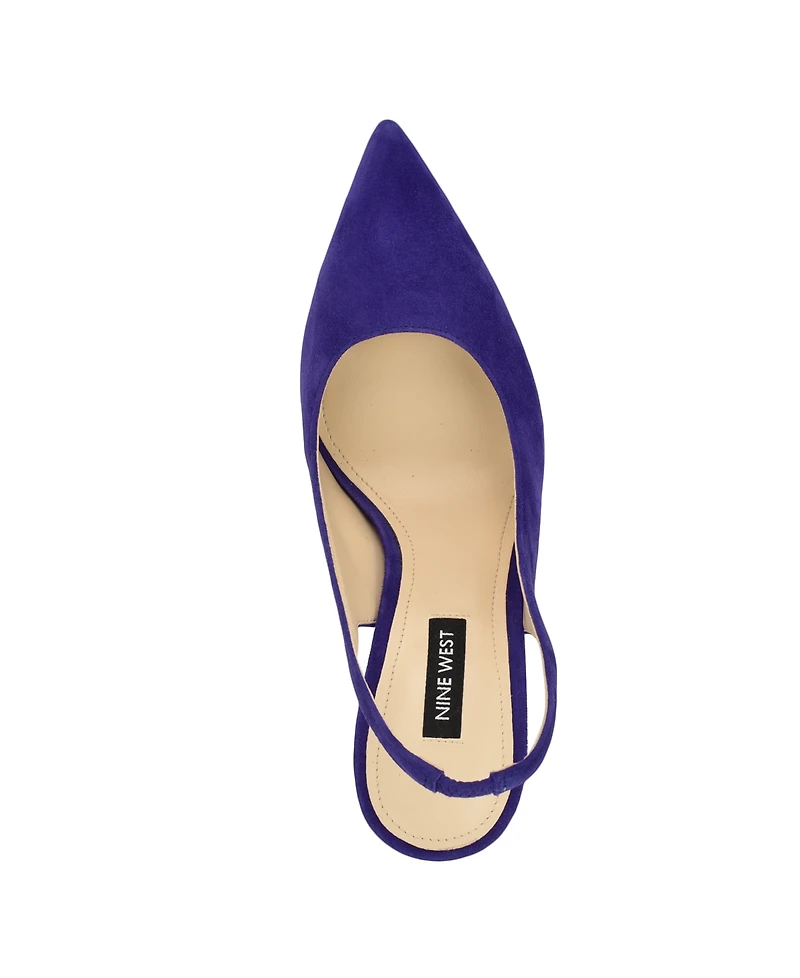 Nine West Women's Feather Slingback Stiletto Pumps