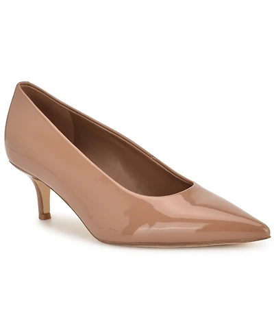 Nine West Women's Adalys Pointy Toe Kitten Heel Pumps