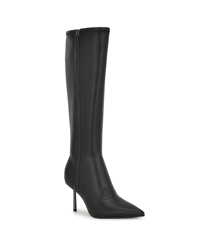 Nine West Women's Derand Tall Pointy Toe Stiletto Boots