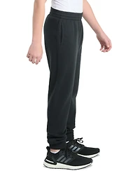 adidas Big Boys Elastic-Waistband Essential Logo Fleece Jogger Pants