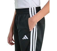 adidas Big Boys Elastic-Waistband Essential 3-Stripe Jogger Pants