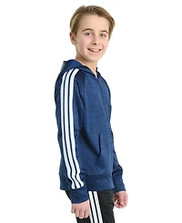 adidas Big Boys Long-Sleeve Full-Zip Training Essential 3-Stripe Jacket