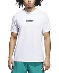 adidas Men's Basketball Hoop Logo Graphic T-Shirt