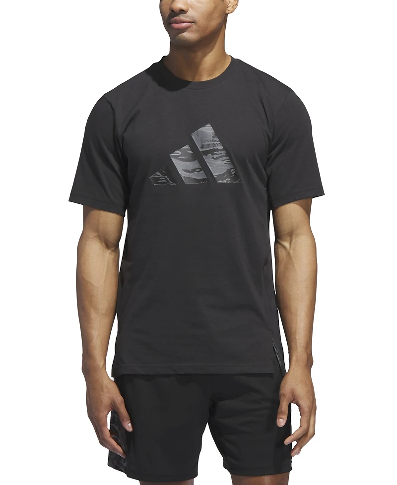 adidas Men's Camo Logo Crewneck T-Shirt