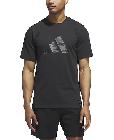 adidas Men's Camo Logo Crewneck T-Shirt