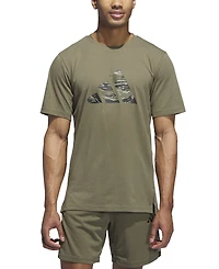 adidas Men's Camo Logo Crewneck T-Shirt