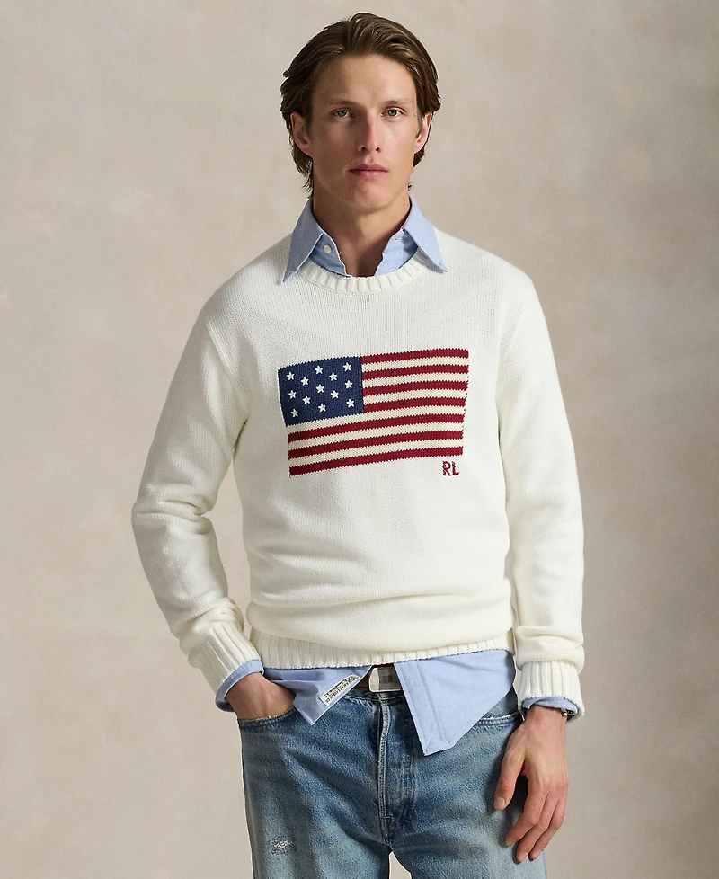 Polo Ralph Lauren Unisex The Iconic Flag Sweater