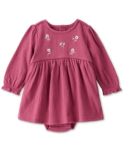 Carter's Baby Girls Embroidered Floral Bodysuit Dress
