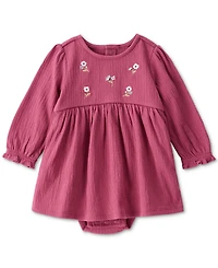 Carter's Baby Girls Embroidered Floral Bodysuit Dress