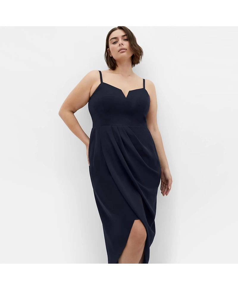 City Chic Plus Sassy V Dress