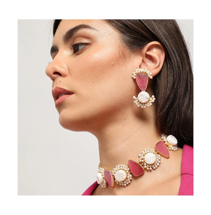 Sohi Abstract-Stone Jewellery Set