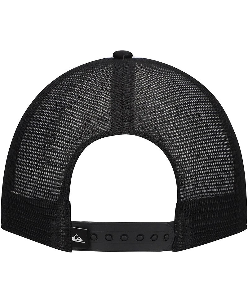 Quiksilver Men's White/Black Tripson Trucker Snapback Hat