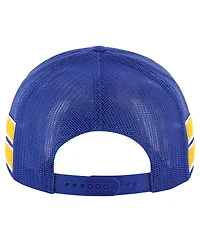 '47 Brand Men's Blue St. Louis Blues Sideband Stripes Trucker Snapback Hat