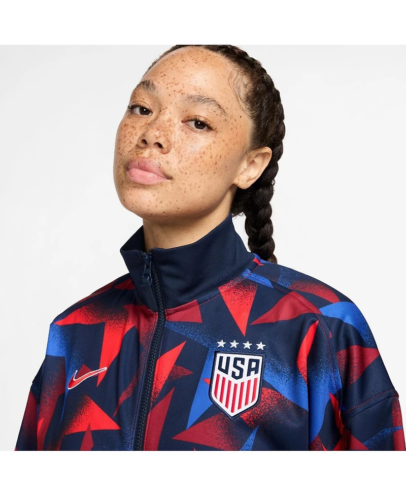 Nike Women's Navy Uswnt 2025 Academy Pro Anthem Performance Full-Zip Jacket