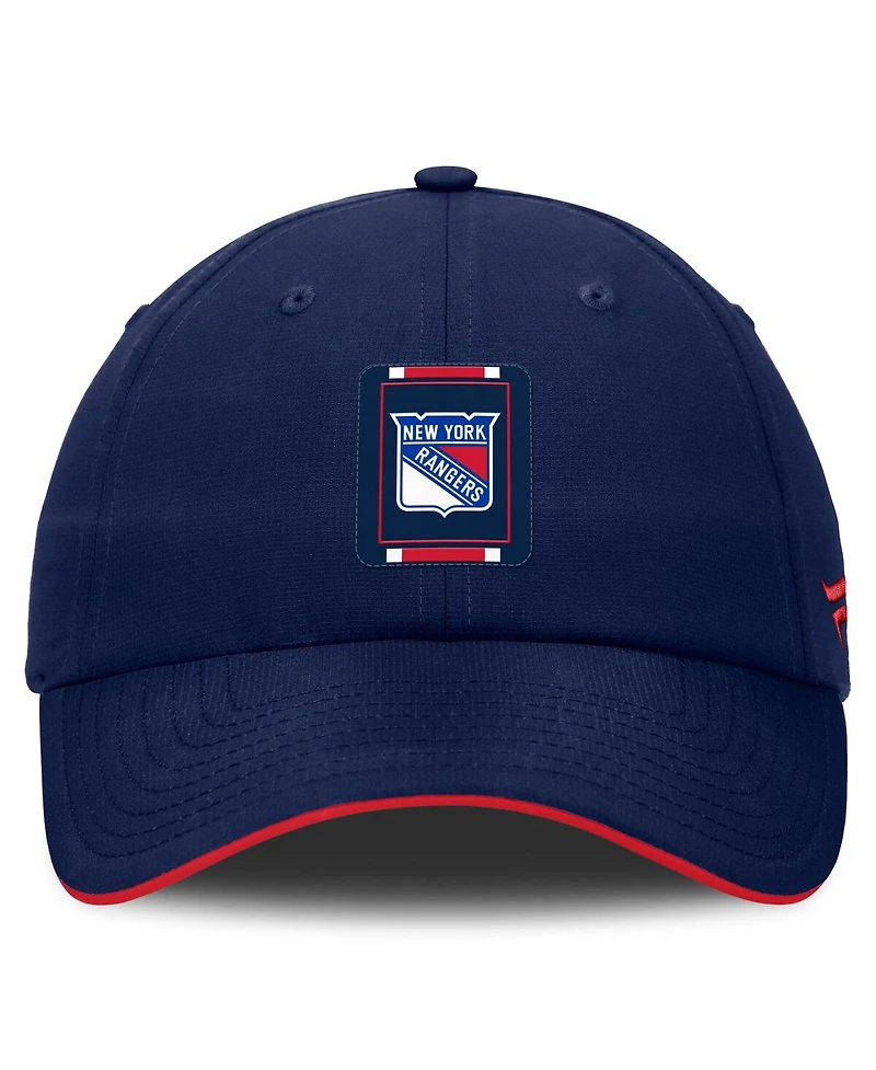 Fanatics Men's Navy/Red New York Rangers Authentic Pro Ripstop Adjustable Hat