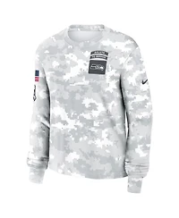 Nike Women's Arctic Camo Seattle Seahawks 2024 Salute to Service Performance Long Sleeve T-Shirt