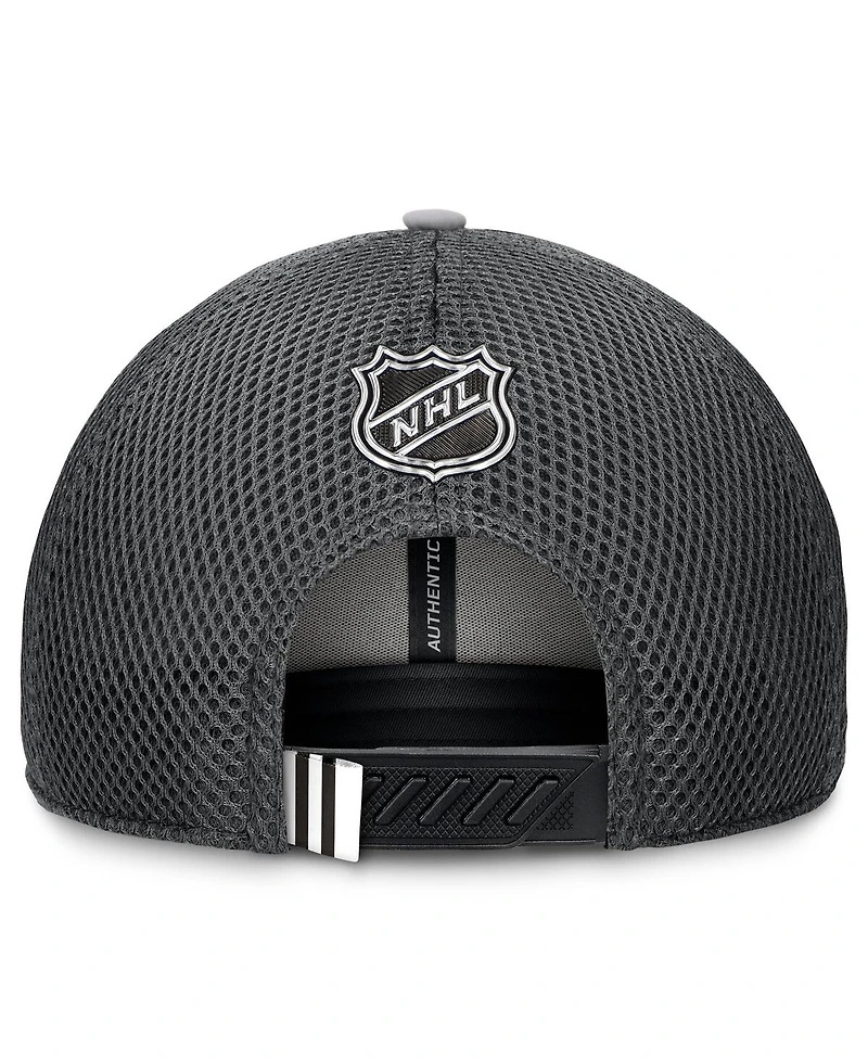 Fanatics Men's Gray Chicago Blackhawks Authentic Pro Home Ice Trucker Adjustable Hat