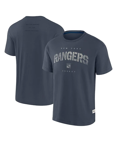 Fanatics Men's Navy New York Rangers Elements Weathered Tonal Future Ground T-Shirt