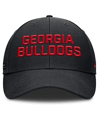 Nike Men's Black Georgia Bulldogs Rise Practice Adjustable Hat