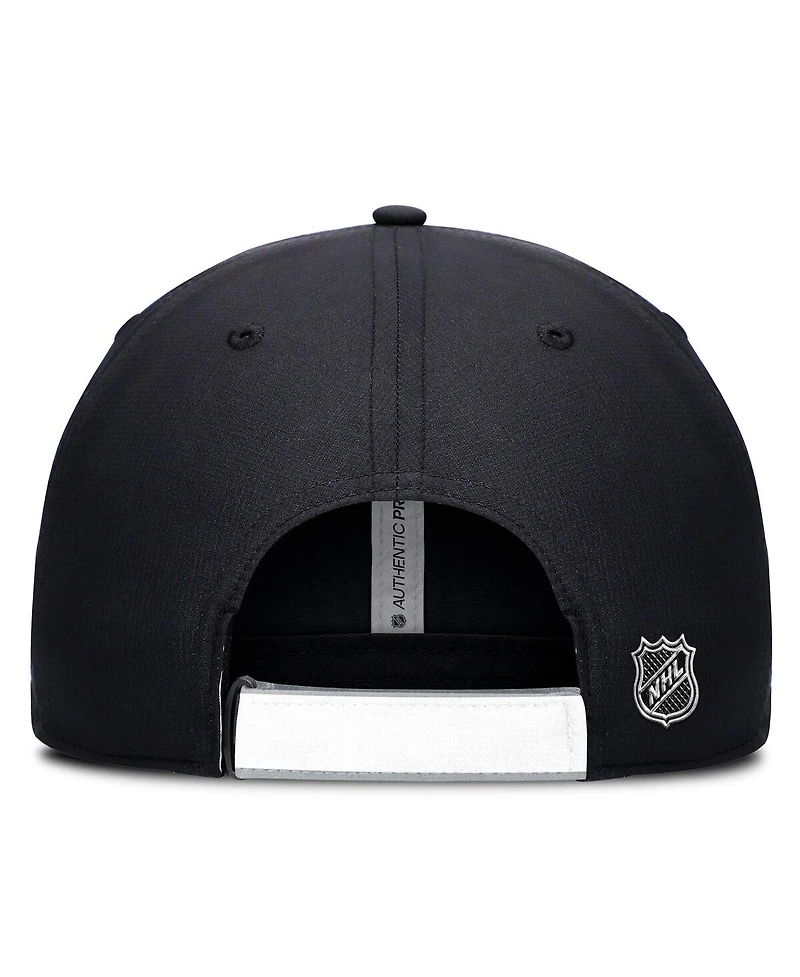 Fanatics Men's Black/Silver Los Angeles Kings Authentic Pro Ripstop Adjustable Hat