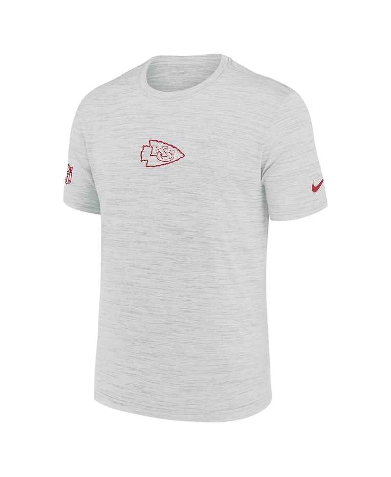 Nike Men's Ash Kansas City Chiefs Sideline Velocity Performance T-Shirt