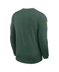 Nike Men's Green Bay Packers Sideline Coach Uv Performance Long Sleeve T-Shirt