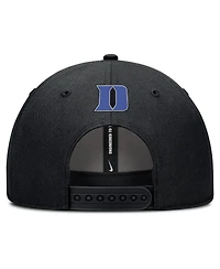 Nike Men's Black Duke Blue Devils Rise Practice Adjustable Hat
