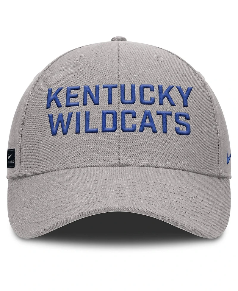 Nike Men's Gray Kentucky Wildcats Rise Practice Adjustable Hat