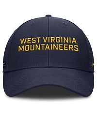 Nike Men's Navy West Virginia Mountaineers Rise Practice Adjustable Hat
