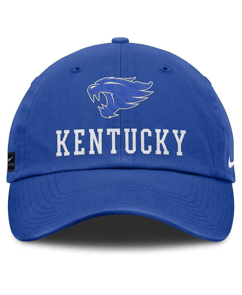 Nike Men's Royal Kentucky Wildcats 2025 Sideline Club Adjustable Hat