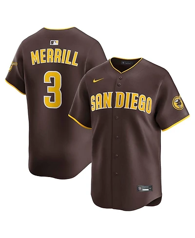 Nike Men's Jackson Merrill Brown San Diego Padres Road Limited Jersey