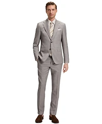 Boss by Hugo Men's Checked Virgin Wool Regular-Fit Suit