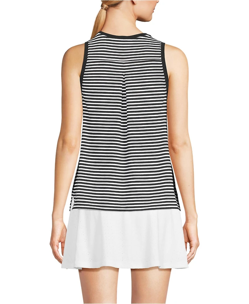 Lands' End Women's Power Performance Crewneck Tank Top