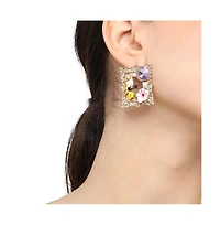 Sohi Floral-Portrait Drop Earrings