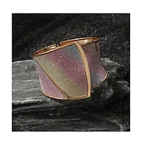 Sohi Crystal Ombre Cuff Bracelet