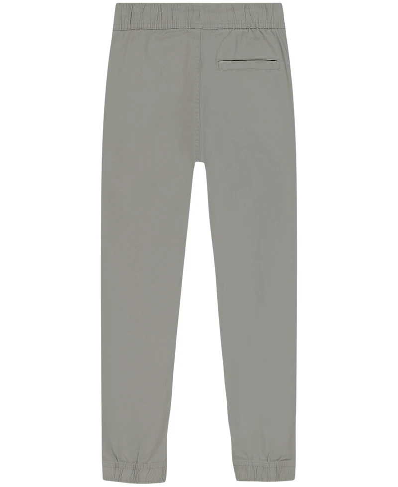 Nautica Little Boys Uniform Evan Tapered-Fit Stretch Joggers with Reinforced Knees